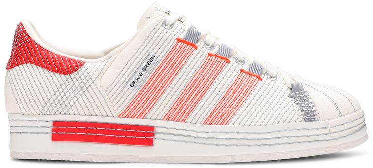 Craig Green x adidas Superstar Off White Bright Red