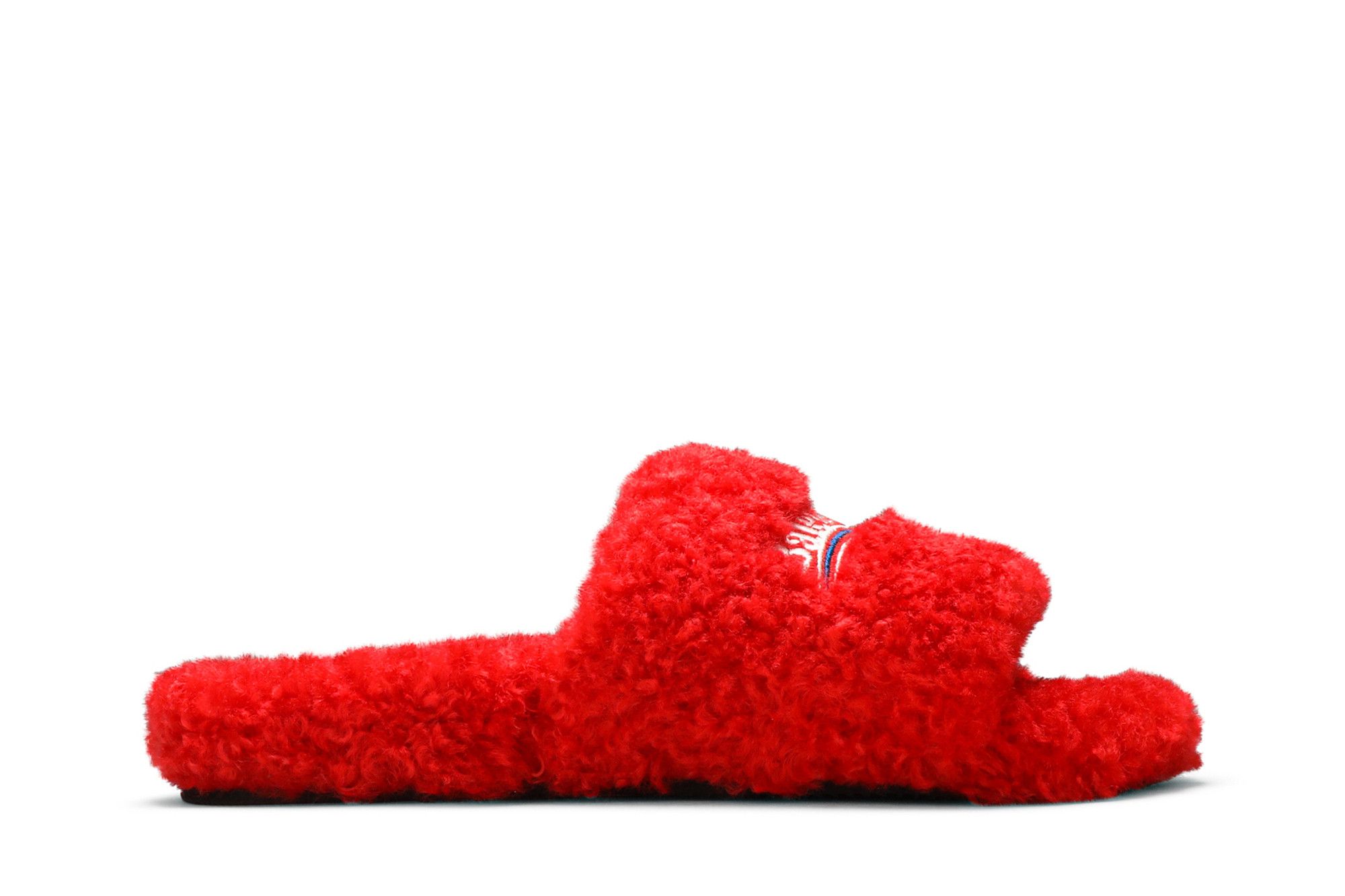 Balenciaga red slides store