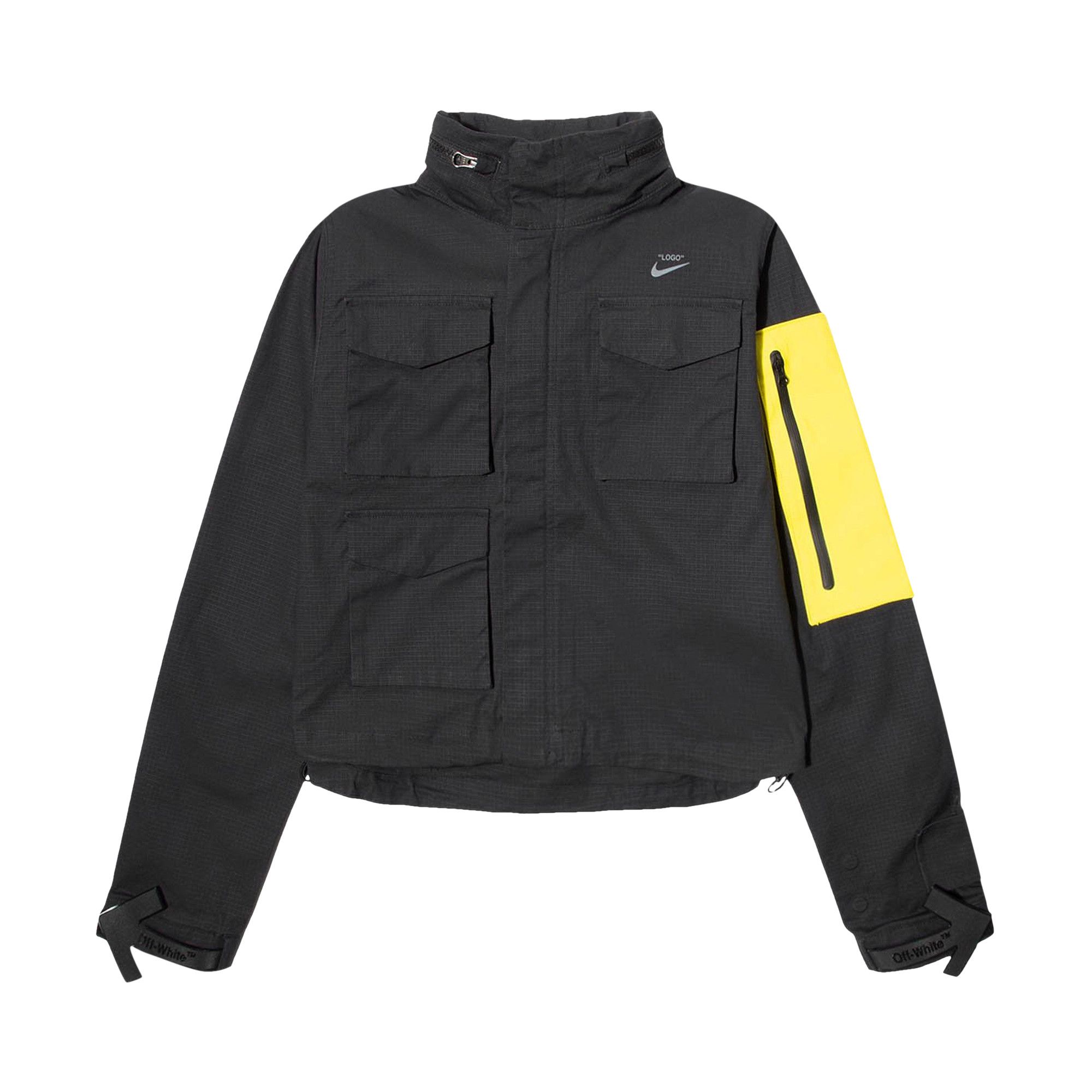 Buy Nike Women's x Off-White Running Jacket 'Black/Yellow
