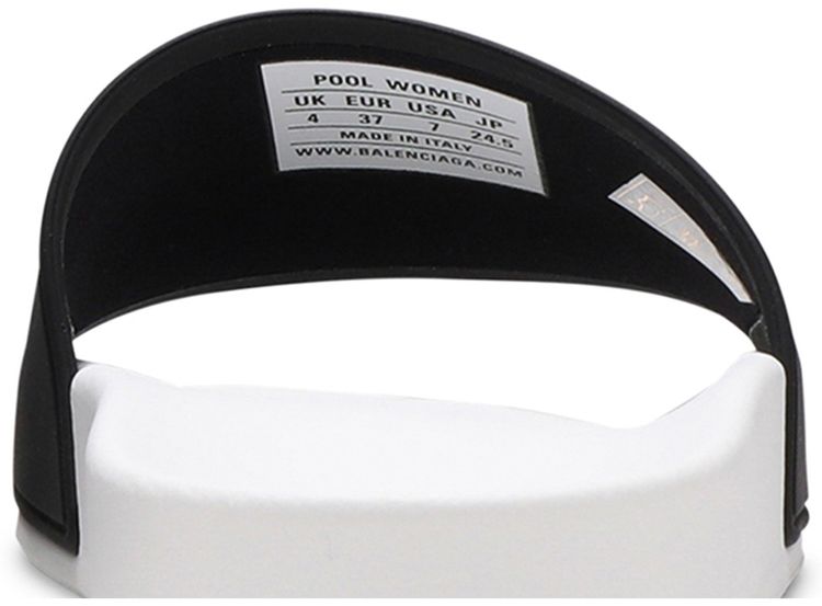 Balenciaga Wmns Pool Slides White Black