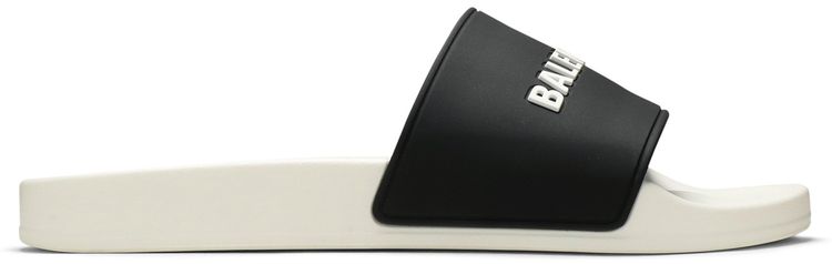 Balenciaga Pool Slides White Black