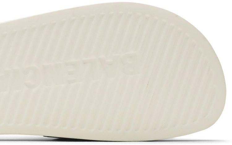 Balenciaga Pool Slides White Black
