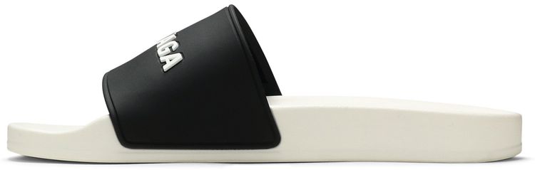 Balenciaga Pool Slides White Black