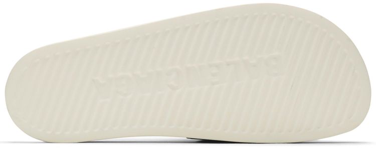 Balenciaga Pool Slides White Black