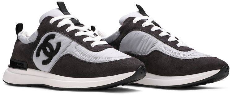 Chanel Suede Calfskin Sneaker Dark Grey