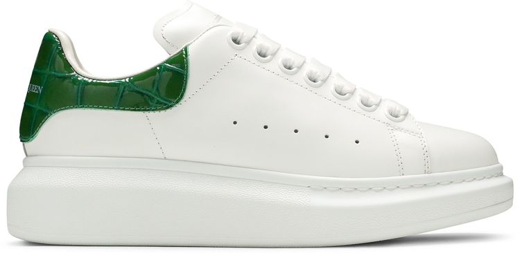 Alexander McQueen Wmns Oversized Sneaker White Chrome Green
