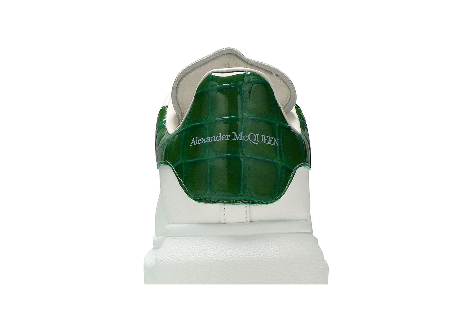 Buy Alexander McQueen Wmns Oversized Sneaker White Chrome Green 553770 WIAF8 9409 GOAT