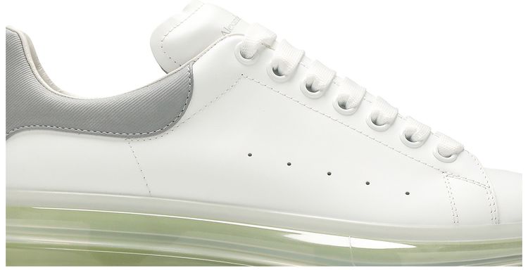 Alexander McQueen Oversized Sneaker Transparent Sole   White Gunmetal