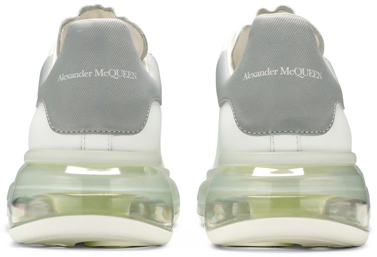 Alexander McQueen Oversized Sneaker Transparent Sole   White Gunmetal