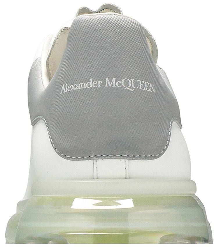 Alexander McQueen Oversized Sneaker Transparent Sole   White Gunmetal