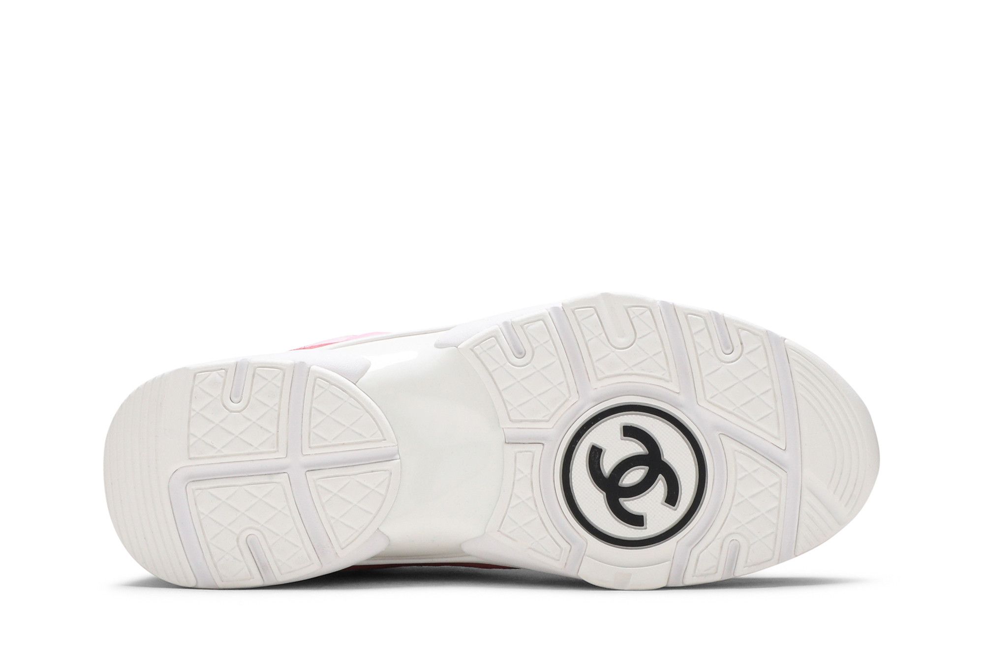 Size 5.5 Chanel Wmns Suede Calfskin Sneaker Pale Pink
