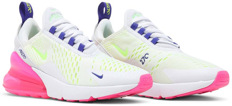 Nike Wmns Air Max 270 White Pink Blast Volt