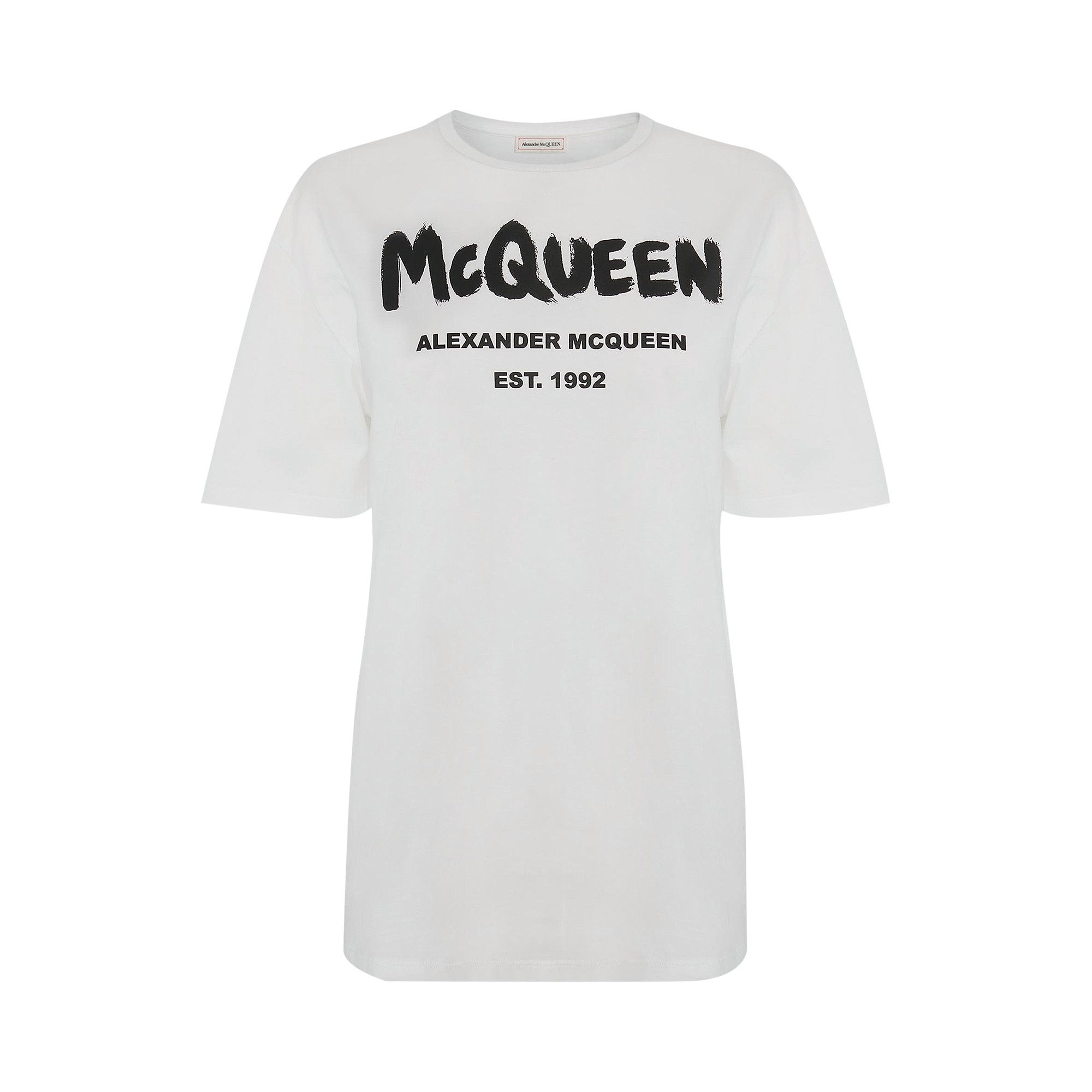 alexander mcqueen tシャツ Buy Alexander McQueen Graffiti T-Shirt 'White/Black