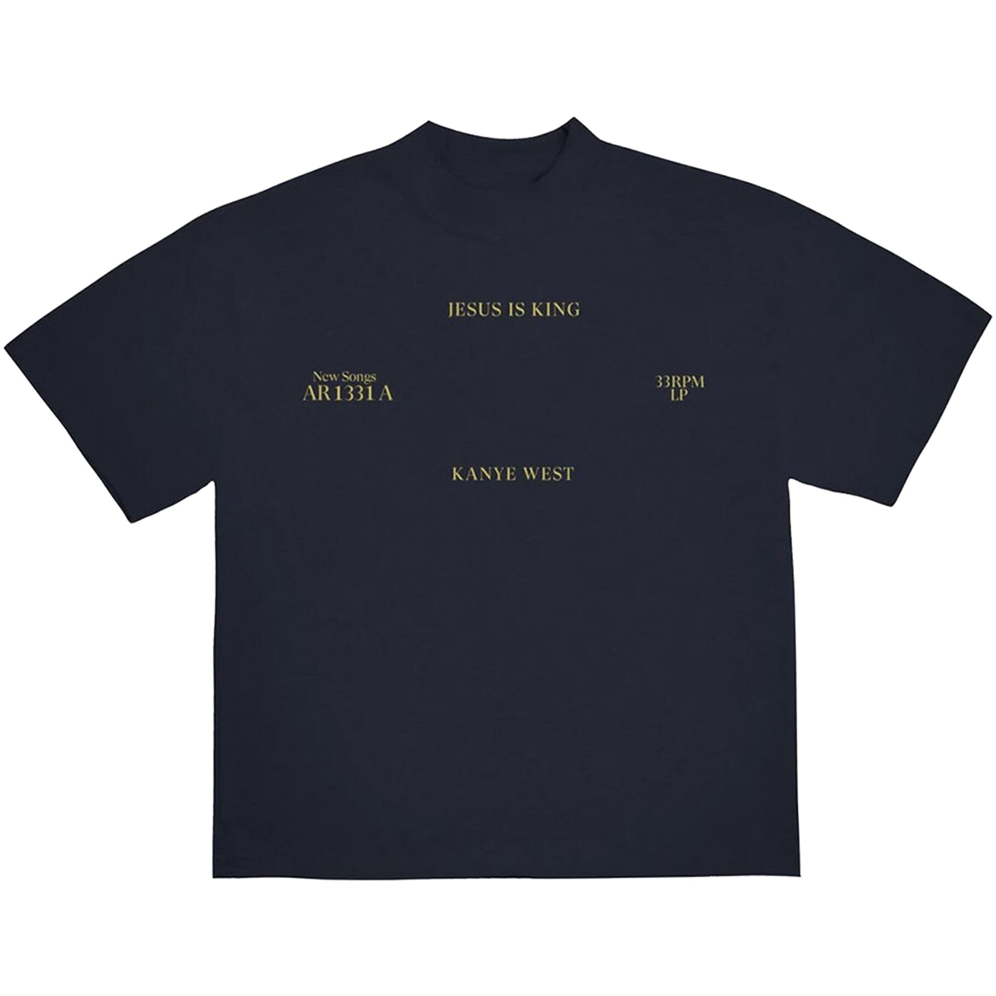 Buy Kanye West Sunday Service Jesus Is King Vinyl II T-Shirt 'Navy' - 2076  1FW190103JVII NAVY | GOAT