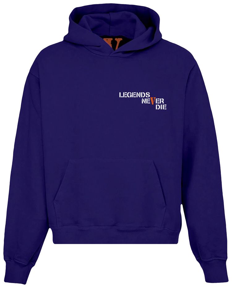 Vlone x Juice WRLD Legends Never Die Hoodie Royal Blue