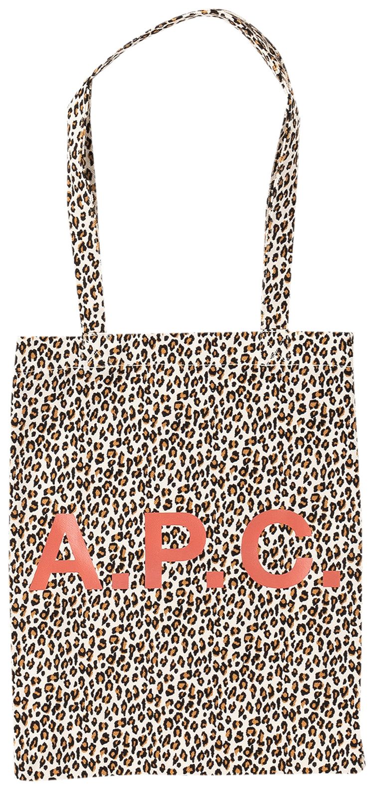 APC Lou Cheetah Print Tote Bag Blanc