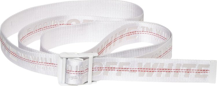 Off White Industrial Belt White