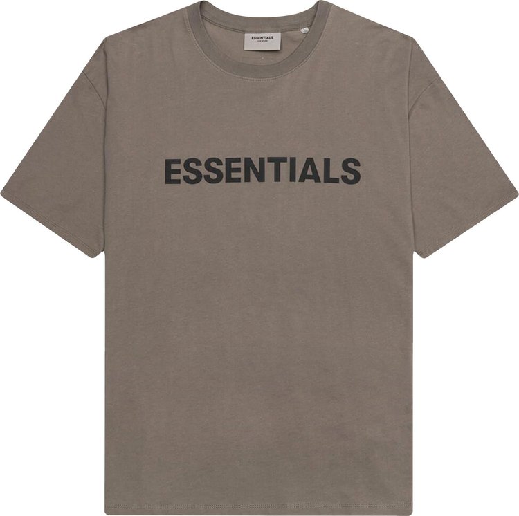 Fear of God Essentials Logo T Shirt Taupe