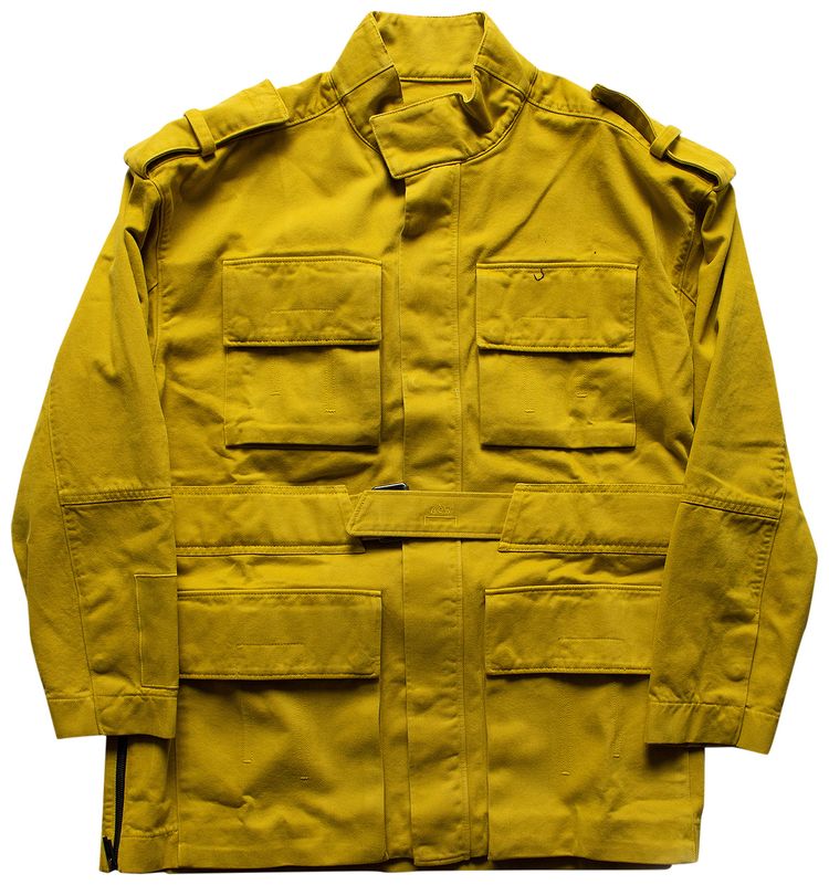 A Cold Wall Painted M65 Jacket Chartreuse Yellow