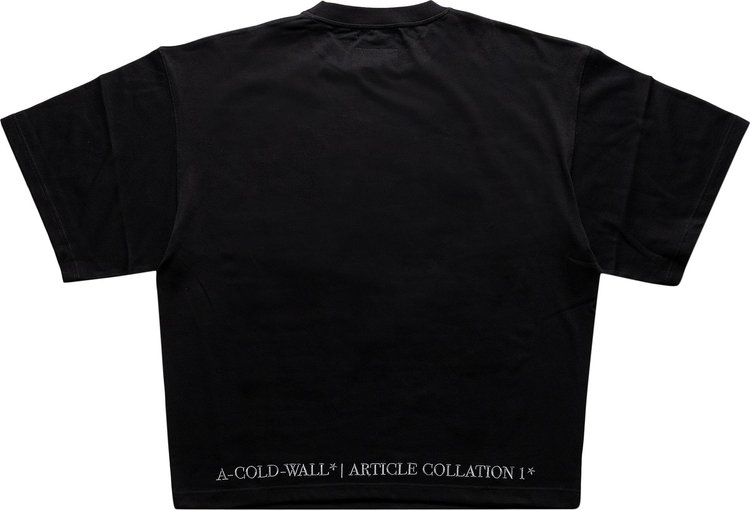 A Cold Wall Hemisphere Print T Shirt Black