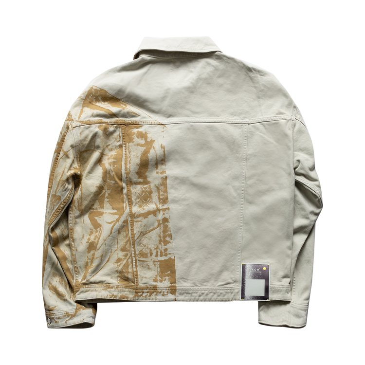 A Cold Wall Pigment Trucker Jacket Chalk White