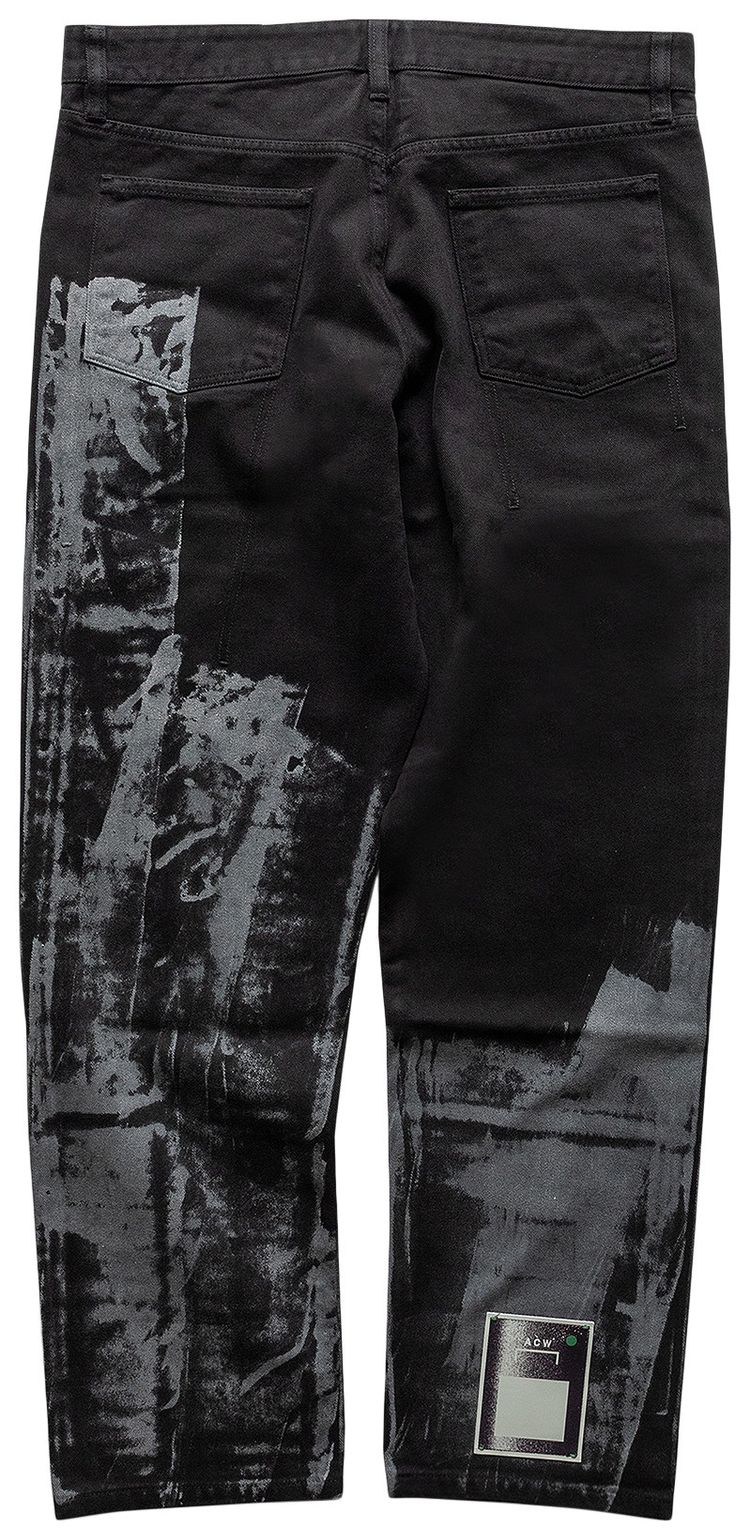 A Cold Wall Pigment Trucker Jeans Black