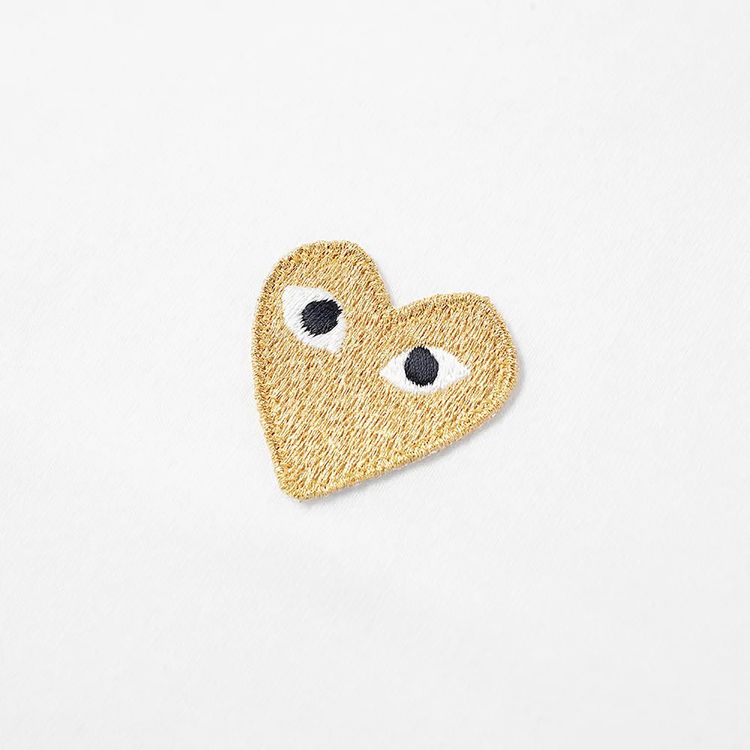 Comme des Garcons PLAY Heart Logo Tee White