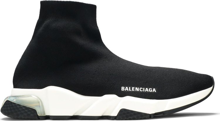 Balenciaga Speed Trainer Clear Sole   Black