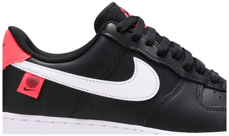 Nike Air Force 1 07 Low Worldwide Pack   Black Flash Crimson