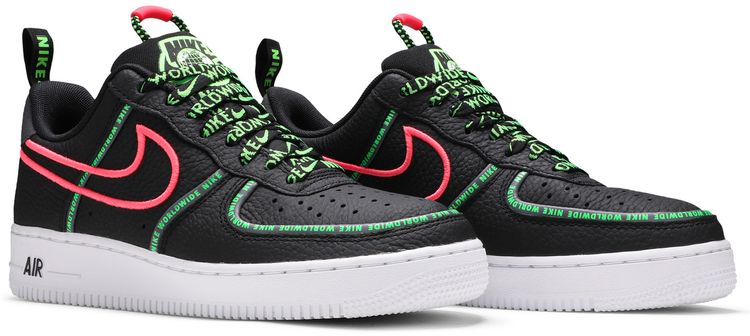 Nike Air Force 1 07 Premium Worldwide Pack   Black Green Strike