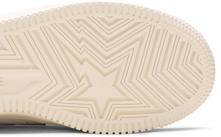 Bapesta Low Suede Heel   White