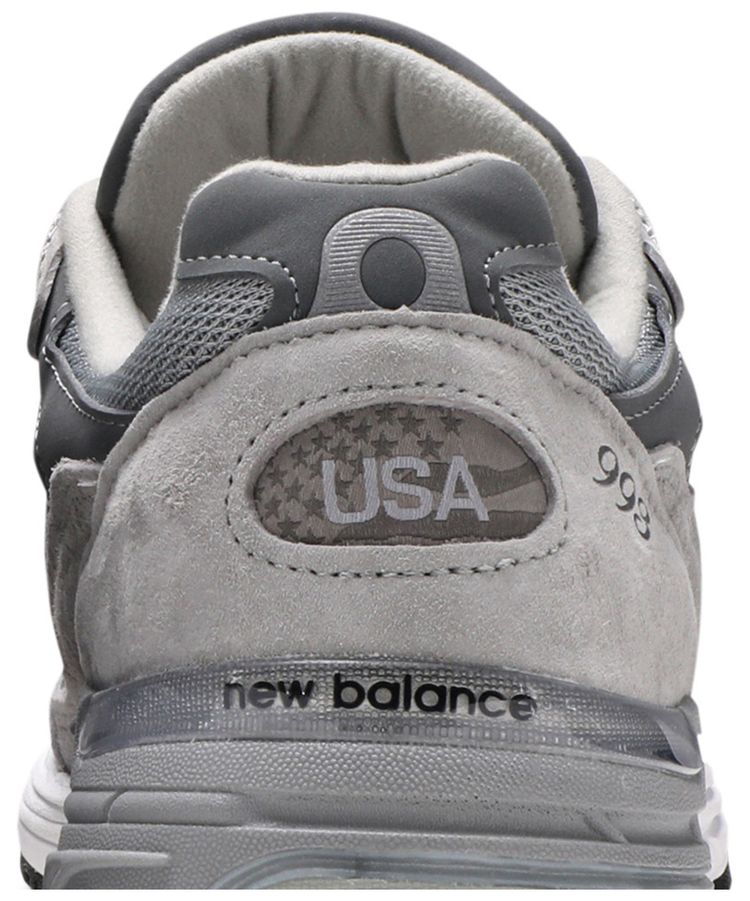 New Balance 993 Made in USA 2E Wide Grey White