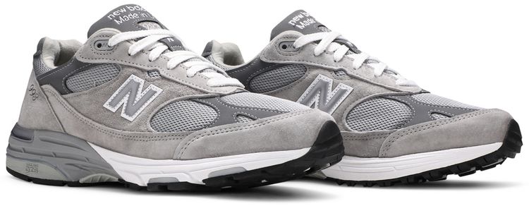 New Balance 993 Made in USA 2E Wide Grey White