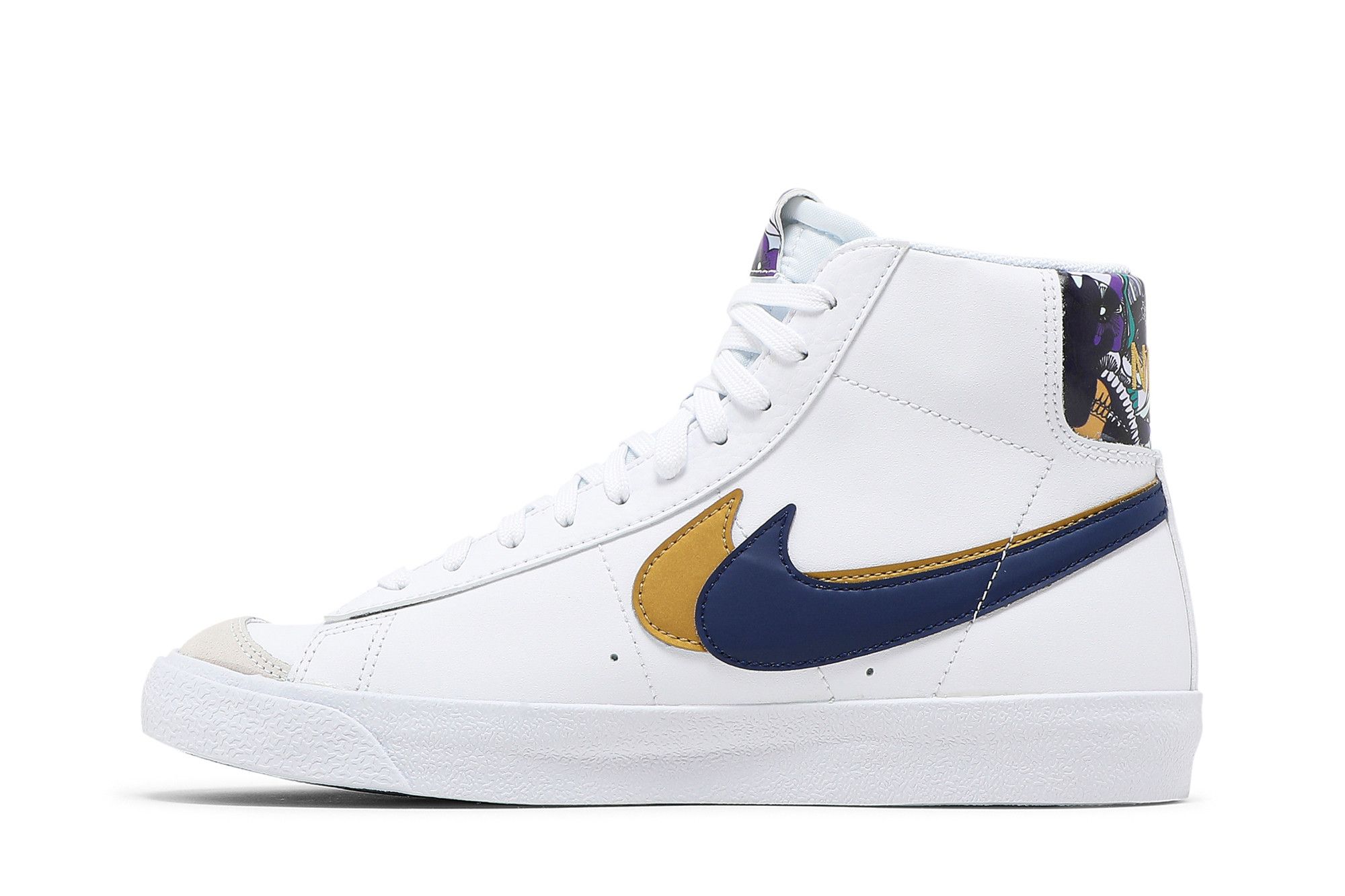 Buy Blazer Mid 77 SE GS Double Swoosh White Gold Blue Void DD1847 102 GOAT