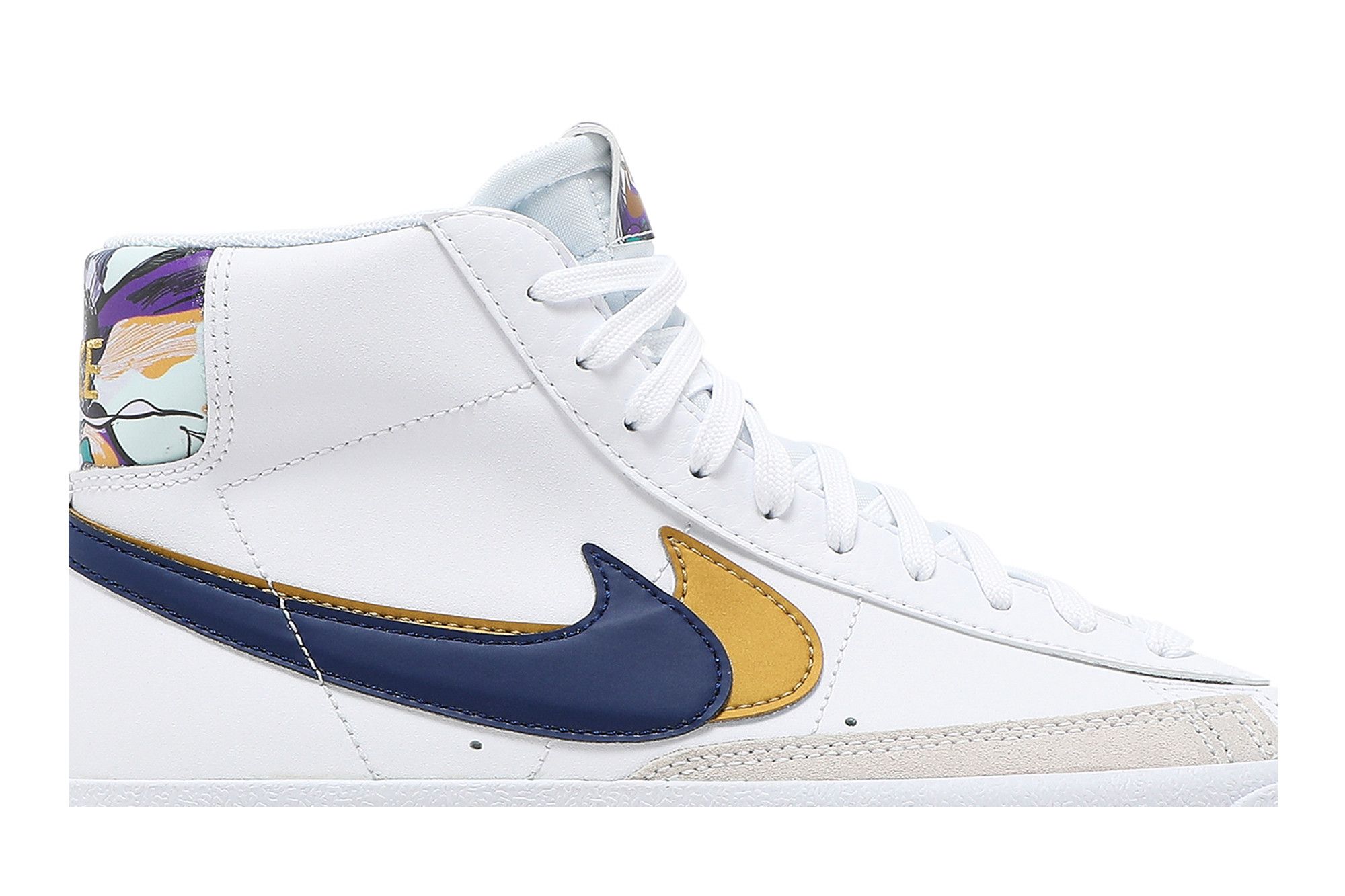 Buy Blazer Mid 77 SE GS Double Swoosh White Gold Blue Void DD1847 102 GOAT CA