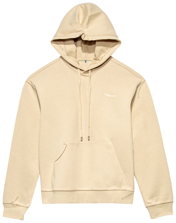 Ader Error Tape Logo Hoodie Ivory