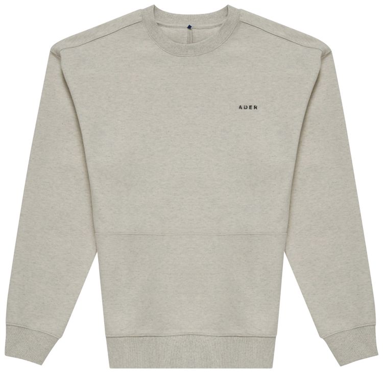 Ader Error Kangaroo Pocket Sweatshirt Oatmeal