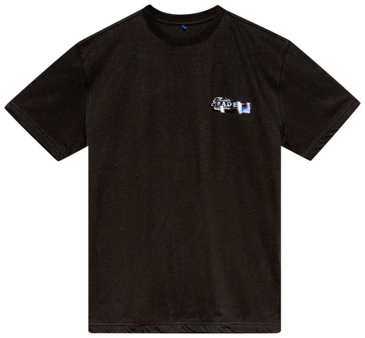 Ader Error Tape Logo T Shirt Black