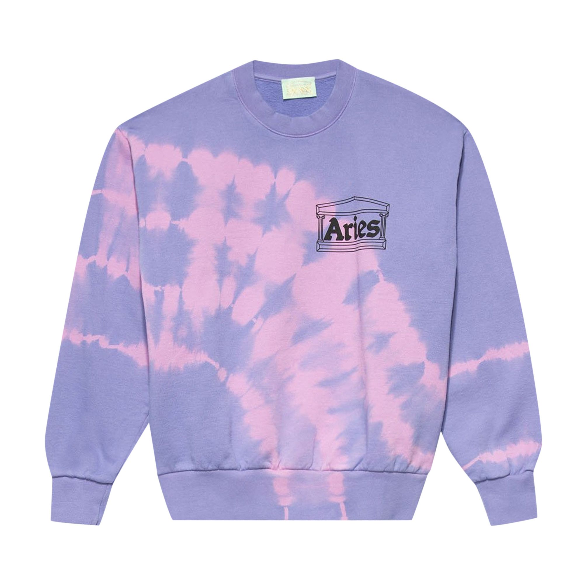 Buy Aries Tie-Dye Temple Sweatshirt 'Lilac' - SRAR20201 LILA