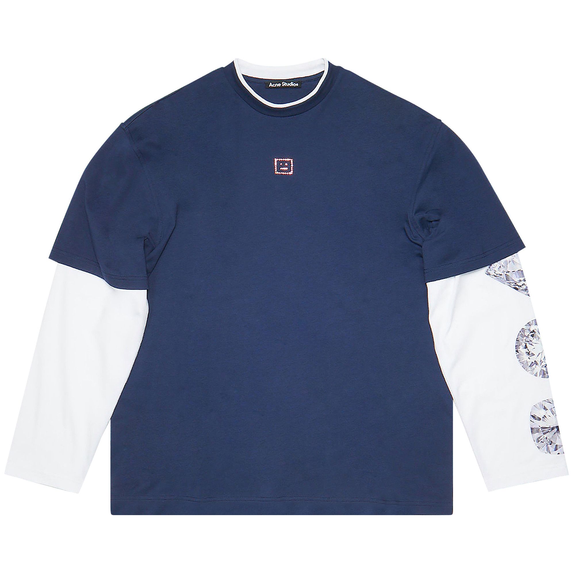 Buy Acne Studios Layered Look T-Shirt 'Navy' - CL0099 GOAT NAVY | GOAT