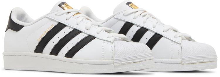 Adidas Superstar J White Core Black