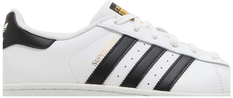 Adidas Superstar J White Core Black