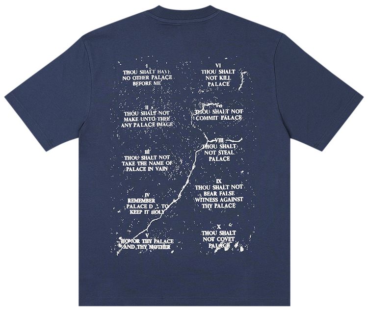 Palace Save Thyself T Shirt Navy