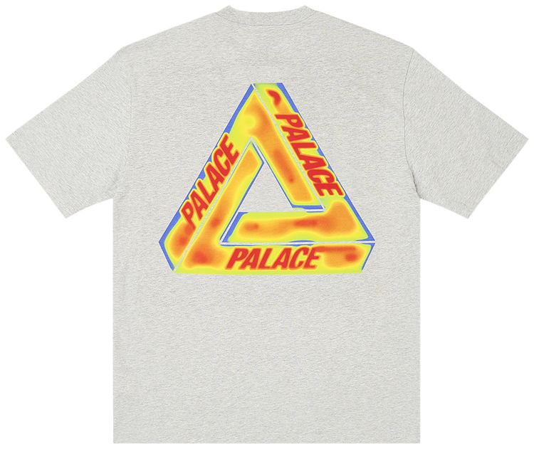 Palace Heat Sensi T Shirt Grey Marl