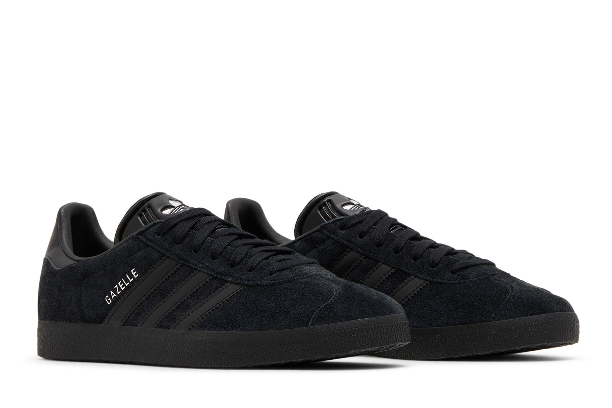 Triple black gazelle suede on sale