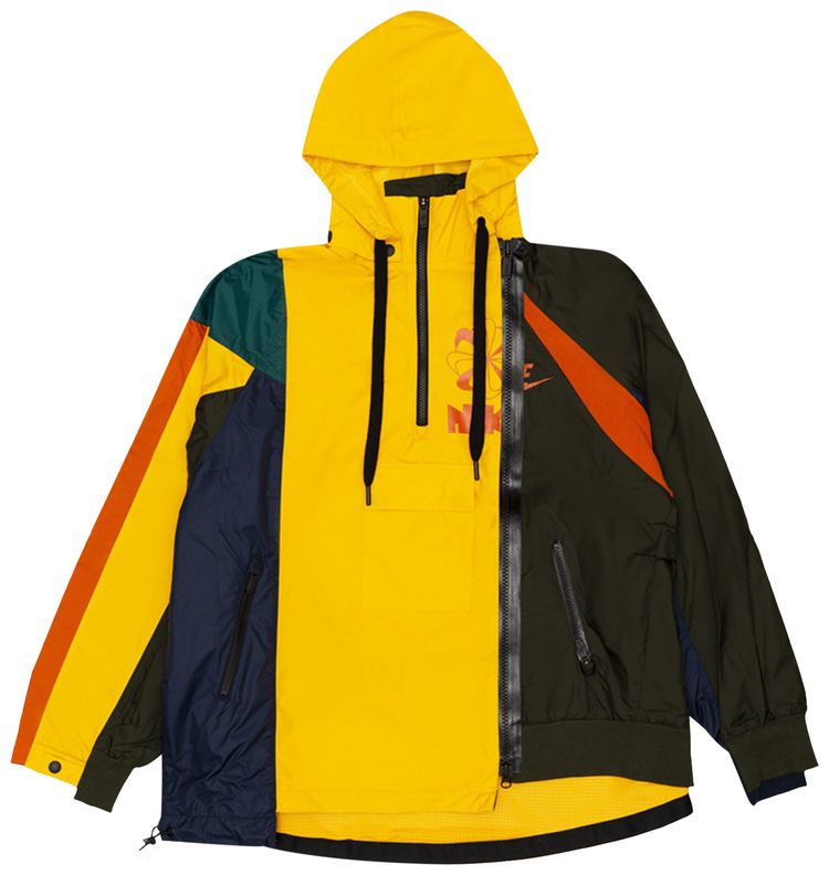 nike sacai double zip hoodie