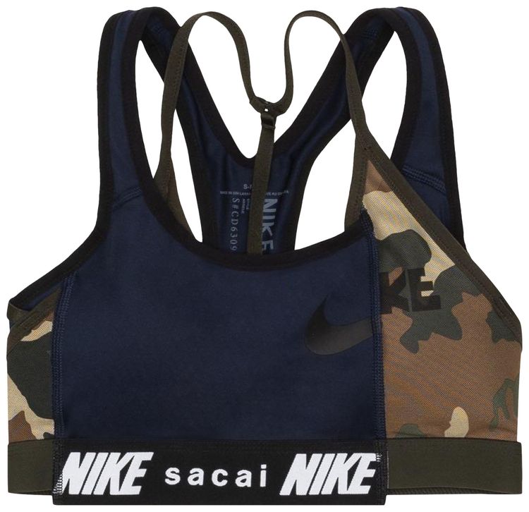 Nike x Sacai Hybrid Padded Bra BlackSequoia
