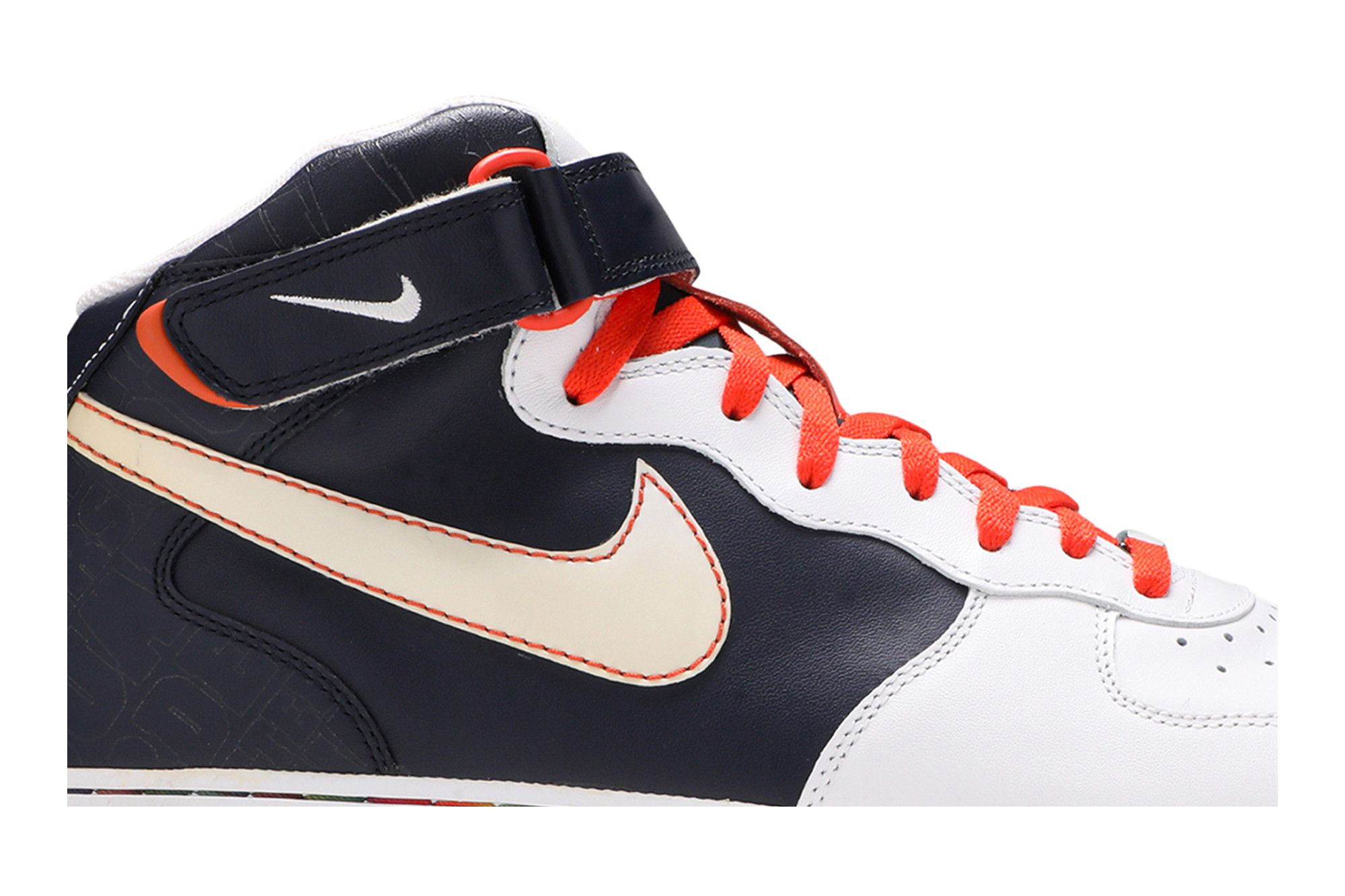 Orange black and white air force 1 store