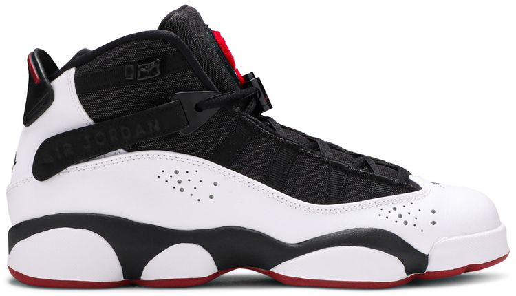 Air Jordan 6 Rings BG Black White Gym Red