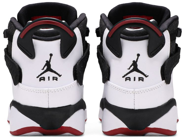 Air Jordan 6 Rings BG Black White Gym Red
